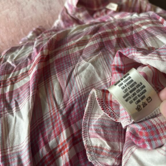 Elan Women’s Shirt Dress Size Medium Western Country FarmHouse Fall Autumn Vibes - Picture 5 of 12